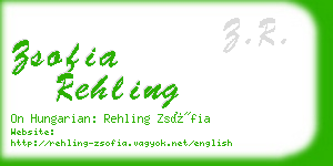 zsofia rehling business card